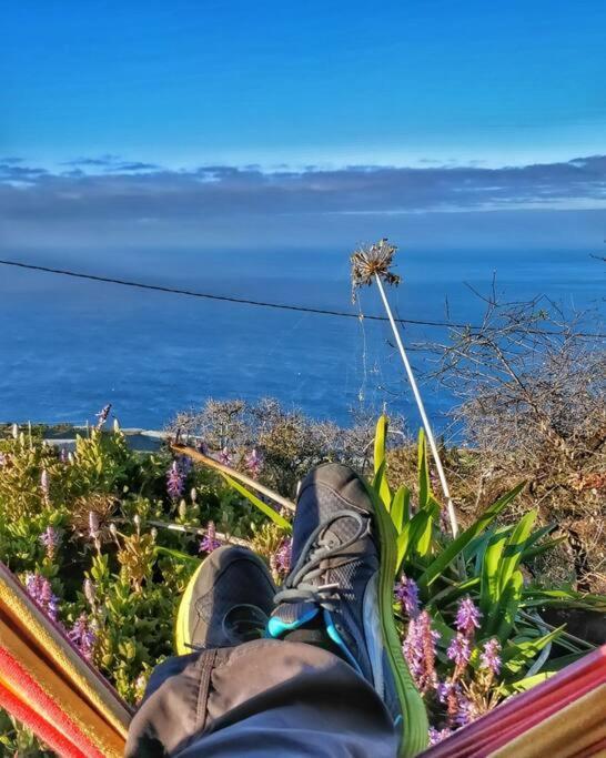 Villa Casita En El Campo Con Vista Al Oceano Tijarafe Exterior foto